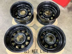 ホイール 16インチ中古デイトナスチール　（8J-25）（黒）4本set　J68