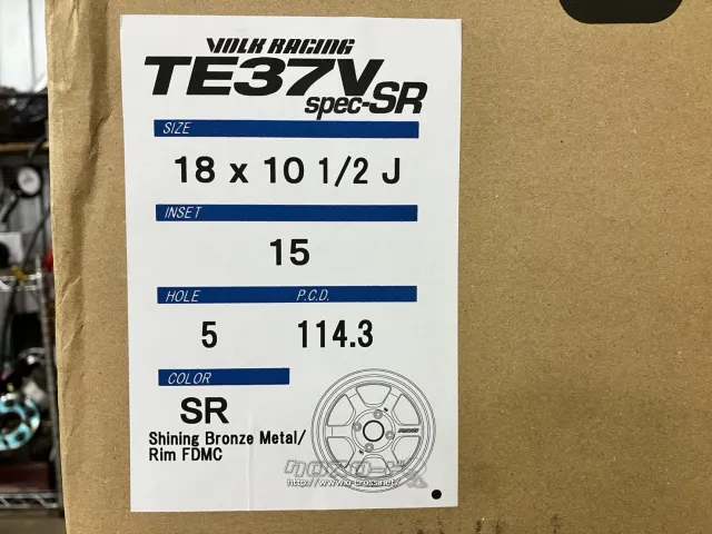 ホイール 18インチ新品RAYS ボルクレーシング TE37V spec-SR 4本Set