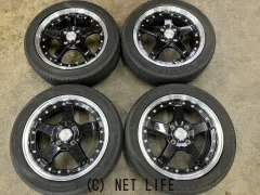 ホイール・タイヤ 15インチ中古ロクサーニ グラスターファイブ4本Setバリ溝タイヤ付 K61