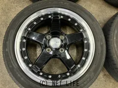 ホイール・タイヤ 15インチ中古ロクサーニ グラスターファイブ4本Setバリ溝タイヤ付 K61