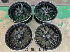 ホイール 19インチ中古プレシャスHM3(BK/リムP)4本set J63
