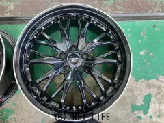 ホイール 19インチ中古プレシャスHM3（BK/リムP）4本set　J63