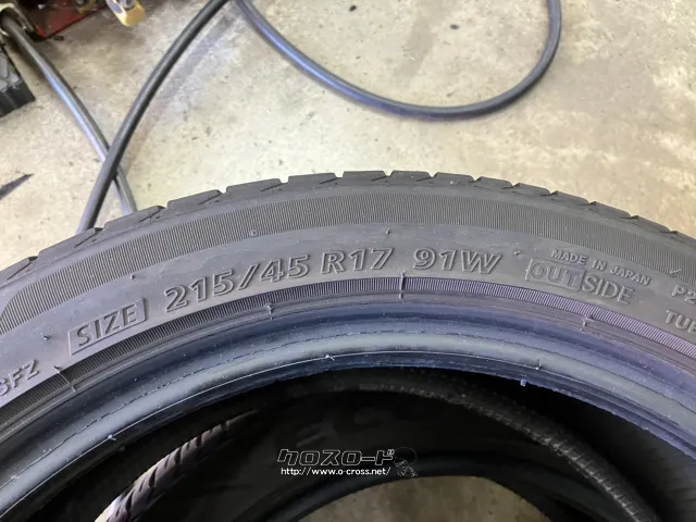 タイヤ 17インチ中古ブリヂストン215/45R17 1本×6部取り付け工賃込T41