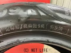 タイヤ 16インチ中古ミネルバ205/60R16 1本×8部取り付け工賃込T18