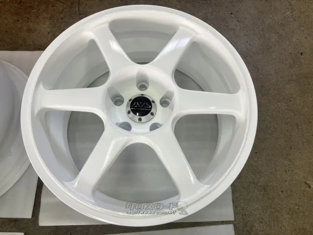 ホイール 17インチリペイント品AVS モデルT6(ホワイト)4本Set J63