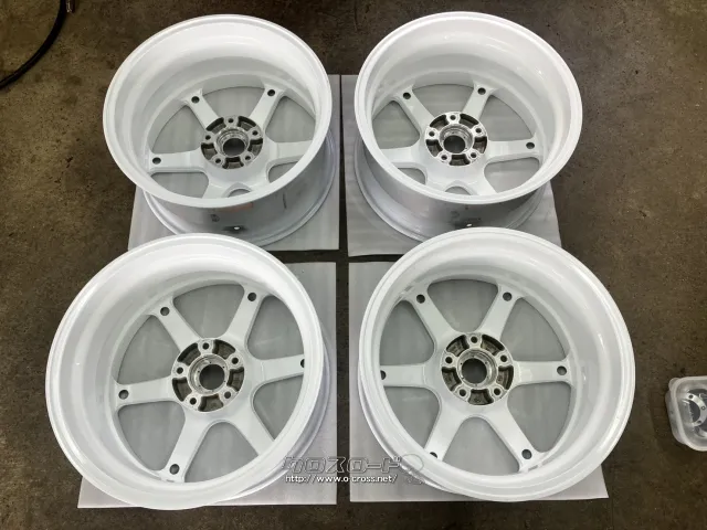 ホイール 17インチリペイント品AVS モデルT6(ホワイト)4本Set J63