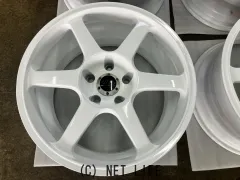ホイール 17インチリペイント品AVS モデルT6(ホワイト)4本Set J63