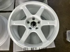 ホイール 17インチリペイント品AVS モデルT6(ホワイト)4本Set J63