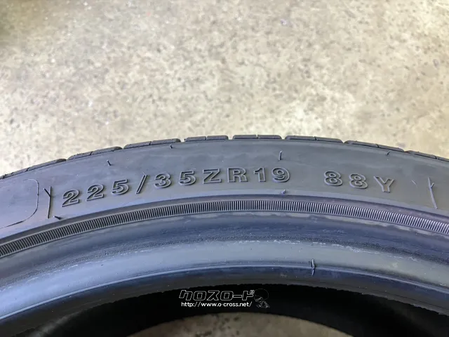 タイヤ 19インチ中古ミネルバ225/35R19 1本×7部取り付け工賃込T69