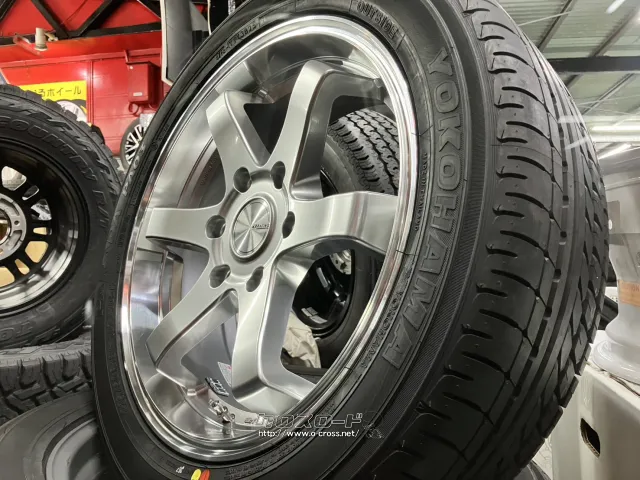 ホイール・タイヤ 特価1SET 18インチ未使用KBレーシング(チタンカラー)4本 新品タイヤ付