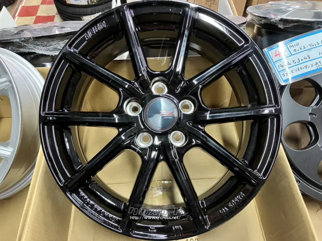 ホイール・タイヤ 15インチ新品ザインEK(ブラック)4本Set新品タイヤ付