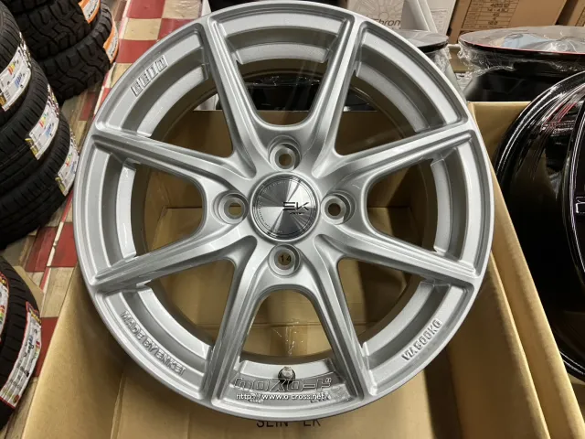 ホイール・タイヤ 14インチ新品ザインEK(シルバー)4本Set新品タイヤ付