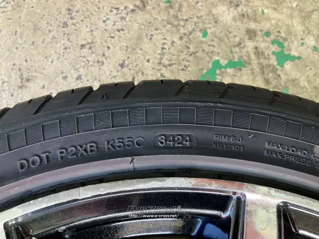 ホイール・タイヤ 18インチ中古WEDS テッド スイング 4本Set中古タイヤ付J82