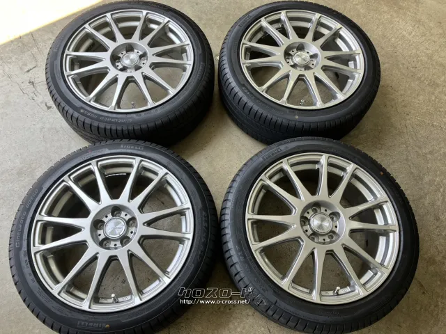 ホイール・タイヤ 17インチ中古KYOHO プレディクト 4本Setバリ溝中古タイヤ付 J83
