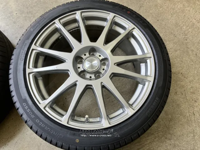 ホイール・タイヤ 17インチ中古KYOHO プレディクト 4本Setバリ溝中古タイヤ付 J83