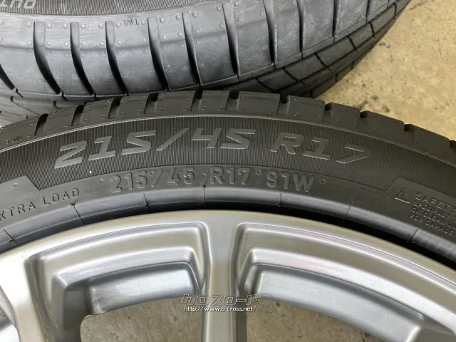 ホイール・タイヤ 17インチ中古KYOHO プレディクト 4本Setバリ溝中古タイヤ付 J83