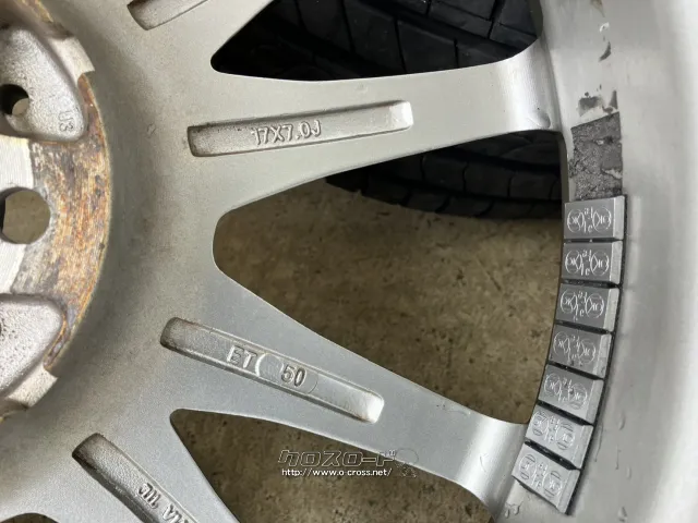 ホイール・タイヤ 17インチ中古KYOHO プレディクト 4本Setバリ溝中古タイヤ付 J83