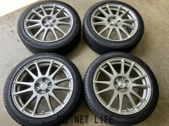 ホイール・タイヤ 17インチ中古KYOHO プレディクト 4本Setバリ溝中古タイヤ付 J83