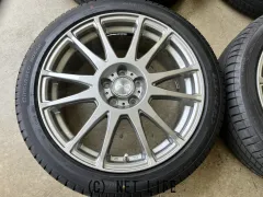 ホイール・タイヤ 17インチ中古KYOHO プレディクト 4本Setバリ溝中古タイヤ付 J83