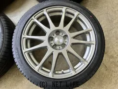 ホイール・タイヤ 17インチ中古KYOHO プレディクト 4本Setバリ溝中古タイヤ付 J83