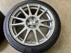 ホイール・タイヤ 17インチ中古KYOHO プレディクト 4本Setバリ溝中古タイヤ付 J83