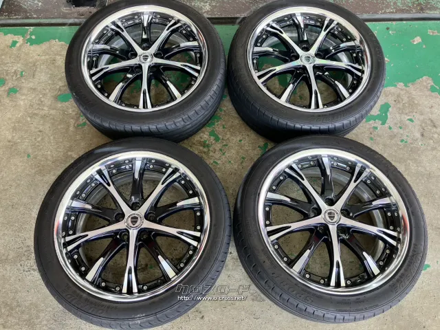 ホイール・タイヤ 19インチ中古WORKシュヴァートSC4 4本Set中古タイヤ付J80