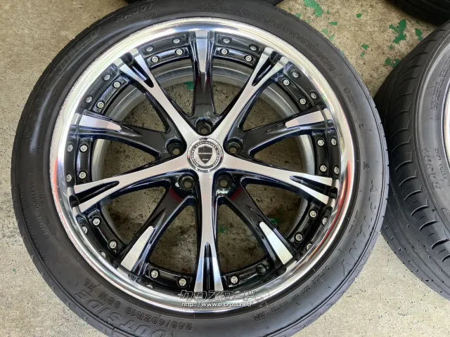 ホイール・タイヤ 19インチ中古WORKシュヴァートSC4 4本Set中古タイヤ付J80