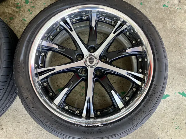 ホイール・タイヤ 19インチ中古WORKシュヴァートSC4 4本Set中古タイヤ付J80