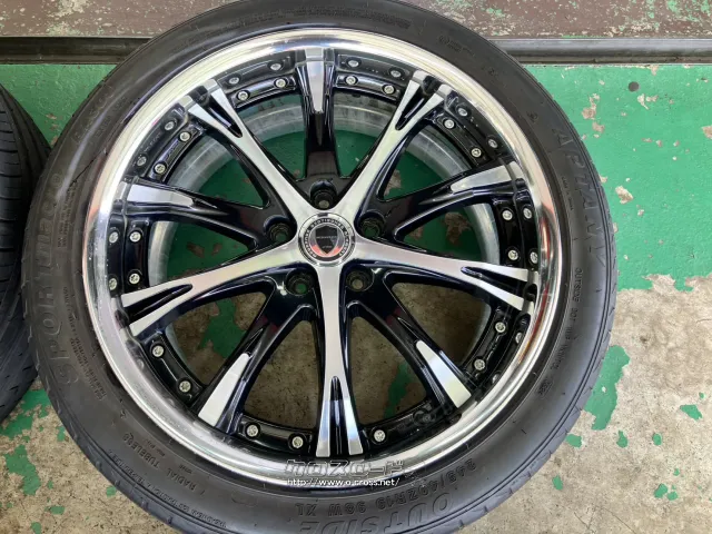 ホイール・タイヤ 19インチ中古WORKシュヴァートSC4 4本Set中古タイヤ付J80