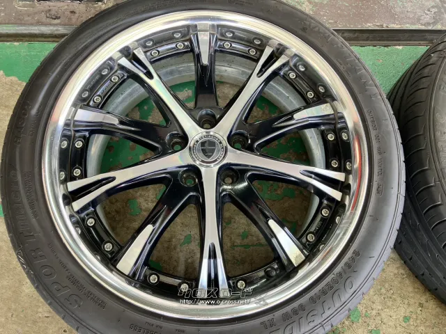 ホイール・タイヤ 19インチ中古WORKシュヴァートSC4 4本Set中古タイヤ付J80