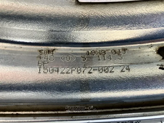 ホイール・タイヤ 19インチ中古WORKシュヴァートSC4 4本Set中古タイヤ付J80