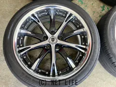 ホイール・タイヤ 19インチ中古WORKシュヴァートSC4　4本Set中古タイヤ付J80