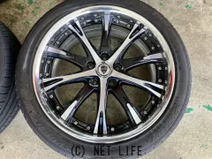 ホイール・タイヤ 19インチ中古WORKシュヴァートSC4　4本Set中古タイヤ付J80