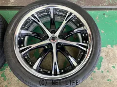 ホイール・タイヤ 19インチ中古WORKシュヴァートSC4　4本Set中古タイヤ付J80