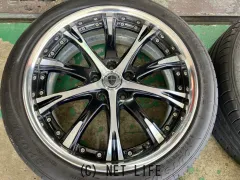 ホイール・タイヤ 19インチ中古WORKシュヴァートSC4　4本Set中古タイヤ付J80