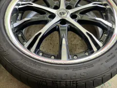 ホイール・タイヤ 19インチ中古WORKシュヴァートSC4　4本Set中古タイヤ付J80