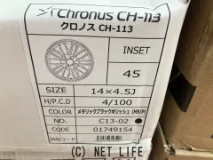 ホイール・タイヤ 14インチ新品クロノスCH-113　４本set新品タイヤ付