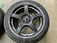 ホイール・タイヤ 17インチ美品F-Direction　WS5　4本Setバリ溝タイヤ付　J65