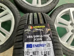 ホイール・タイヤ 16インチ中古ダイハツ純正アルミ4本Set新品タイヤ付K35