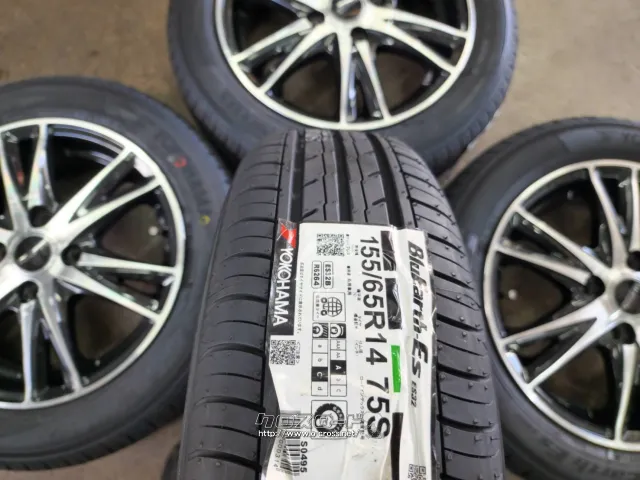 ホイール・タイヤ 14インチ中古ラフィットSK6 4本Set新品タイヤK61