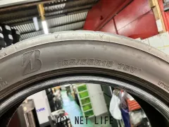 タイヤ 15インチ中古ブリヂストンポテンザRE-71RS 4本set取り付け工賃込J63