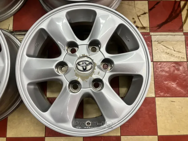 ホイール 15インチ中古トヨタハイエース200系 純正アルミ4本Set J44