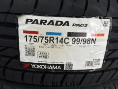 タイヤ 新作YOKOHAMA　PARADA　175/75R14　4本SET工賃込