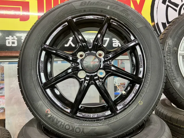 ホイール・タイヤ 14インチ新品KYOHOザインEK(ブラック)4本Set新品国内タイヤ付