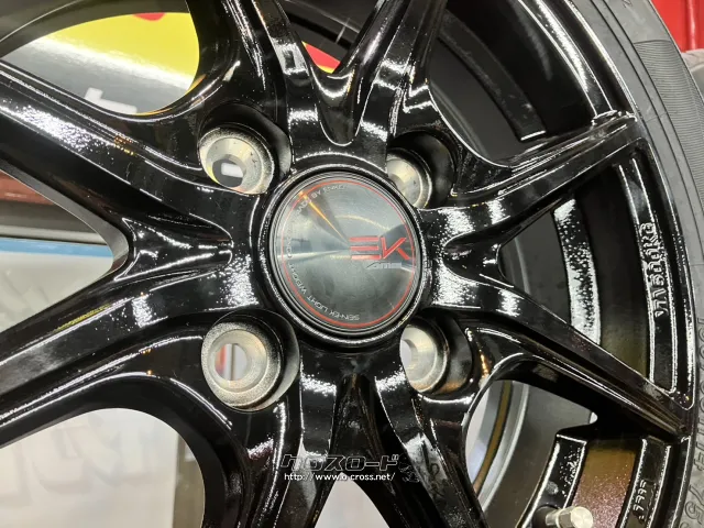 ホイール・タイヤ 14インチ新品KYOHOザインEK(ブラック)4本Set新品国内タイヤ付