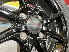 ホイール・タイヤ 14インチ新品KYOHOザインEK（ブラック）4本Set新品国内タイヤ付