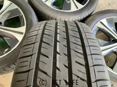 ホイール・タイヤ 17インチ新車外し日産リーフ純正アルミ4本Setバリ溝タイヤ付J32