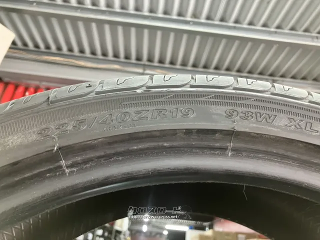 タイヤ 19インチ中古ケンダ225/40R19 4本Set取り付け工賃込T63