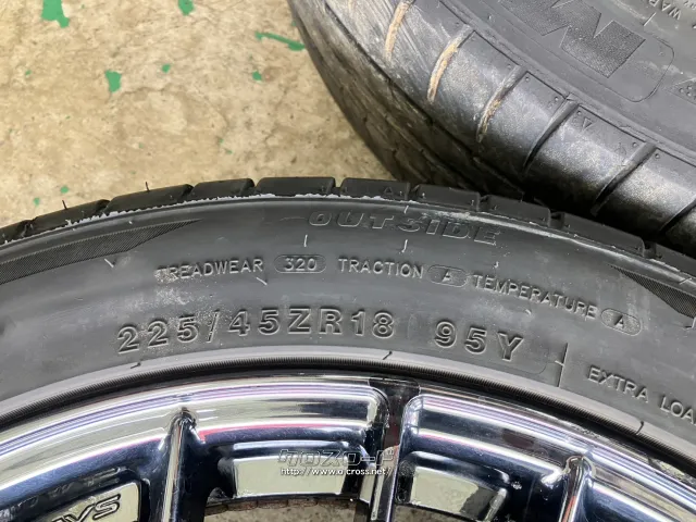 ホイール・タイヤ 18インチ中古RAYS ベルサス ストラテジーアディアボラ4本Set J63