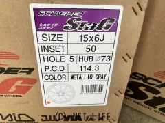 ホイール 15インチ未使用シュナイダー　スタッグ　4本Set